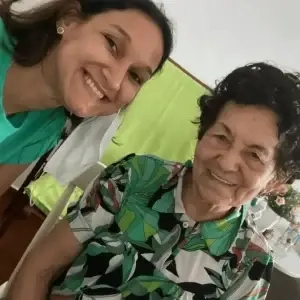 Taysa Andrade e paciente